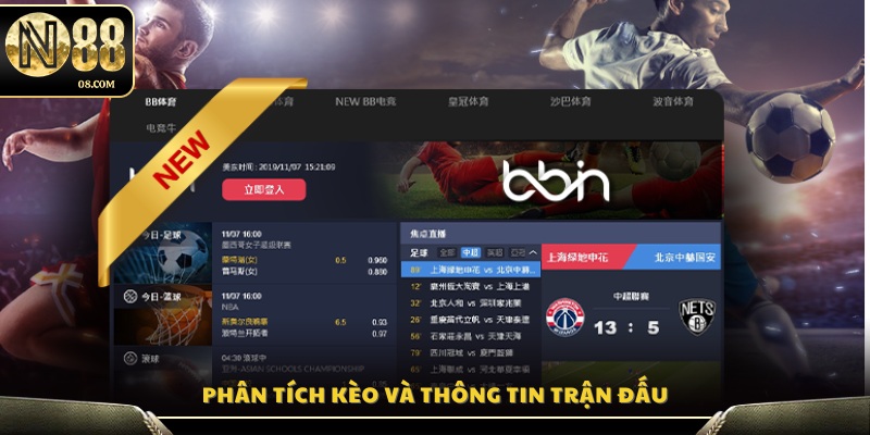Cập nhật dữ liệu và soi kèo chi tiết từng trận đấu